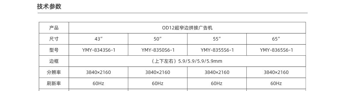 OD12广告机,广告机,拼接广告机,超窄边拼接广告机